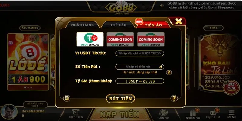Đổi thưởng bằng tiền ảo cực hot tại Go88 Đổi thưởng bằng tiền ảo cực hot tại Go88